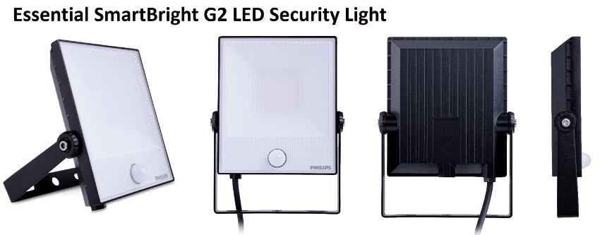 Продажа прожекторы с датчиком движения BVP131, 133, 135 - Essential SmartBright G2 LED Security Light PHILIPS электромаркет ELMAR Украина