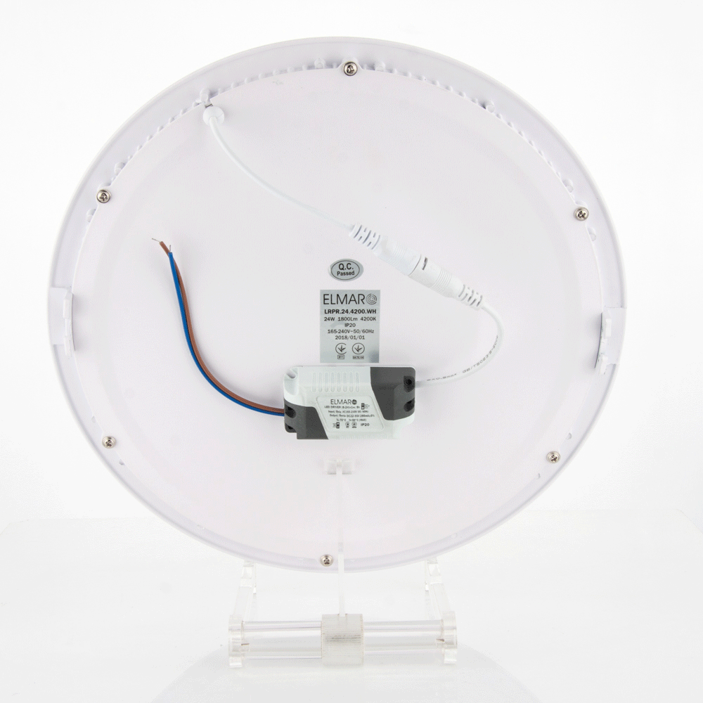 LED Потолочный светильник LRPR 24Вт 4200K 1800Lm IP20 встраиваемый круглый 300mm ELMAR : электромаркет интернет-магазин ELMAR Украина