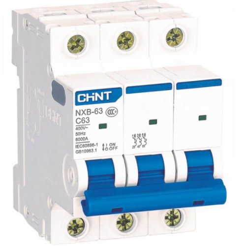 Купить модульный автоматический выключатель NXB-63 3P "C" 16 6kA CHINT Electrics предлагает интернет-магазин ELMAR