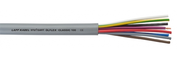 Кабель OLFLEX CLASSIC 100 цветовая маркировка жил, PVC-оболочка серая
