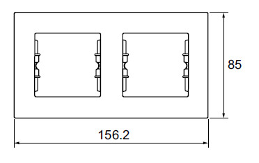 2 постовая рамка для выключателей IP44 или розеток IP44 Sedna : интернет-магазин Elmar Украина