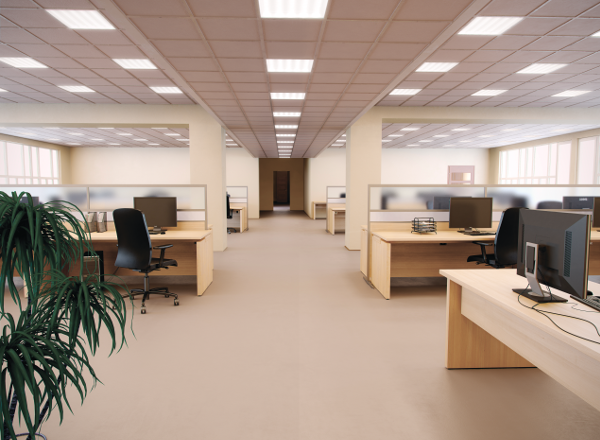 Интерьер офисного помещения с использованием OPTIMA ECO LED : ELMAR