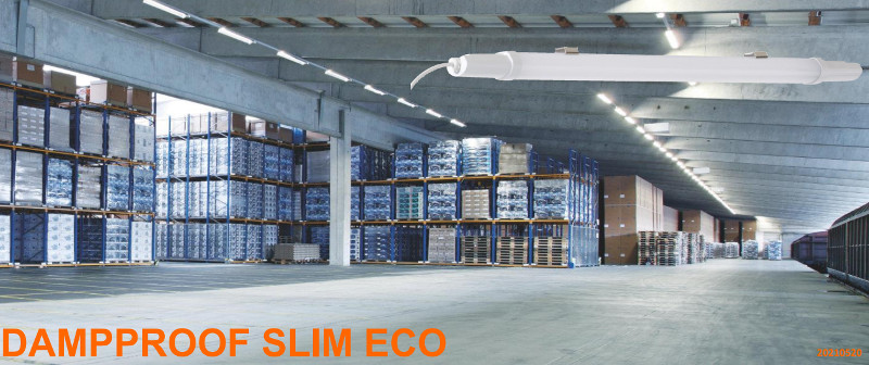 Купить Пыле влагозащищённые светильники светодиодные серии DAMPPROOF SLIM ECO - в Украине от ЭЛМАР