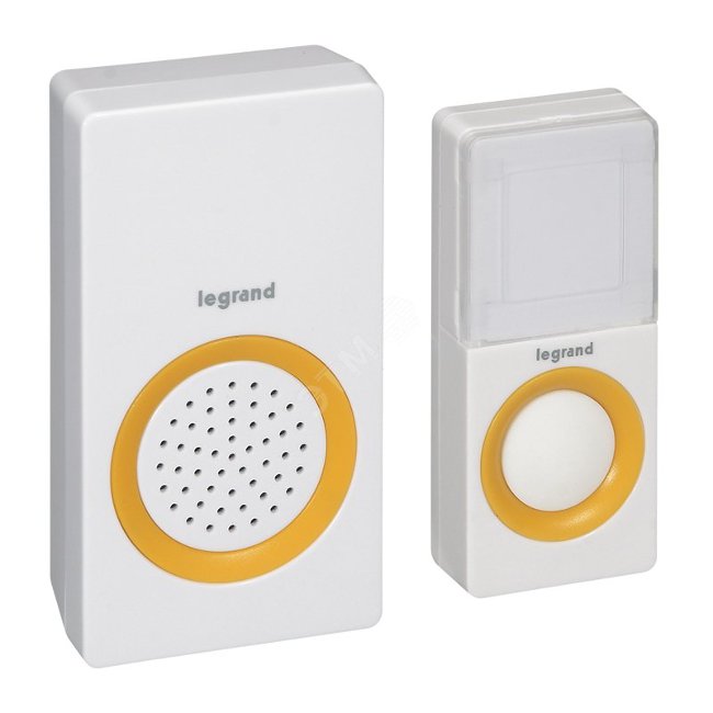 На фото: Беспроводной звонок 94222 Legrand. Предоставлено e-catalog.legrand
