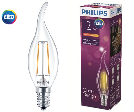 LEDClassic 2-25W BA35 E14 WW CL ND APR 929001238408 : электромаркет интернет-магазин ELMAR Украина