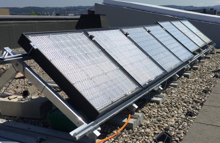 Концепция Insolight была впервые испытана на лабораторном прототипе Fraunhofer ISE в 2016 году, установив рекорд для технологии на крыше : Купить электротовары предлагает Электромаркет Elmar Украина