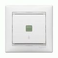 Вимикач одноклавішний з підсвічуванням Valena (білий) : інтернет-магазин Elmar Україна