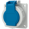 Силовий роз'єм 16A2p+E 230V розетка SCHUKO панельна IP68 синя Меннекес : інтернет-магазин Elmar Україна