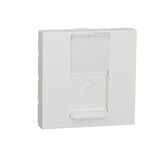 Розетка комп'ютерна RJ45 один кат 5 STP 2м білий Unica New