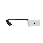 Розетка Minijack 1 модуль білий Unica New