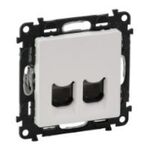 Valena LIFE Розетка подвійна RJ45 Кат.5е UTP слонова кістка