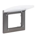 NILOE STEP Рамка 1 постовая IP44, Цвет Сталь