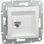 Розетка RJ45 тип UTP категорія 6E без рамки Білий Asfora Schneider Electric EPH4770121