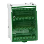 Розподільчий блок, 4-пол, 100А, 28 отворів. Schneider Electric