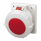 63A4P 6H400V розетка панельна похила IP67