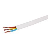 Кабель плоский ШВВП 2х0,75 медный гибкий кл.5 з-д. ЗЗЦМ оболочка ПВХ белая