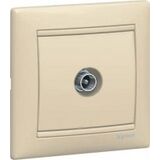 Розетка телевізійна TV прохідна Valena (слонова кістка)