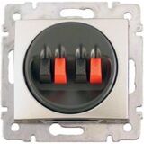 Розетка для колонок аудіо 2-я Valena (алюміній)