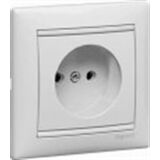 Розетка побутова без заземлення Valena (білий)