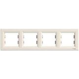 4-місна горизонтальна рамка (крем) Asfora