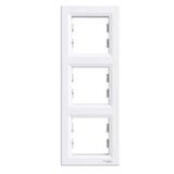 3-местная рамка вертикальная (белый) Asfora