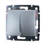 Двоклавішний вимикач Valena (алюміній)