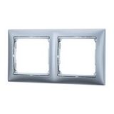 Рамка 2-місцева Valena (алюміній)