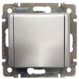 Розетка електрична з заземленням з кришкою Valena (алюміній)