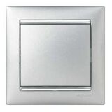 Рамка 1-місцева Valena (алюміній/срібло)