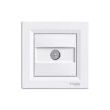 Телевізійна розетка TV кінцева (1Дб) (білий) Asfora