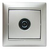 Розетка телевизионная Valena (алюминий)