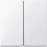 Клавиша для выключателя 2-кл., Merten System M (білий блескTП) Schneider Electric