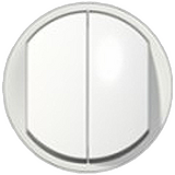 68002 Клавиша для двойного выключателя серия Celian цвет-белый Legrand