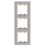 Рамка 3 місцева вертикальна Asfora Бронза