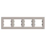 Рамка 4 місцева Asfora Бронза