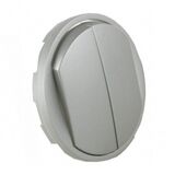 68302 Клавиша для двойного выключателя серия Celiane цвет-титан Legrand