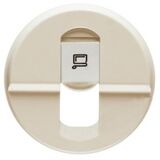 66235 Панель для розетки компьютерной RJ45 Celiane цвет-слоновая кость Legrand