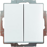 2006/5 UC-94-507 Выключатель 2-клавишный (сх. 5) Basic 55 цвет-белый ABB