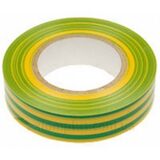 Изолента 013X15 10м  желто-зеленая ДКС