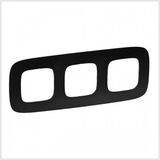 Рамка 3 поста Матовый черный Valena Allure