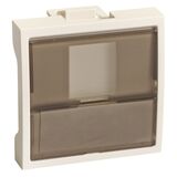 Лицьова палата Ultra 2 мод 1xKeystone для кабель-каналу білий