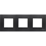 Рамка 3 поста антрацит Zenit