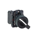 Переключатель на 3 позиции с фиксацией 2н.о. d=22mm. Черный Schneider Electric