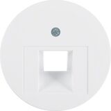 Лицевая панель 1-кратной розетки UAE полярна білизна R.1/R.3/R.Classic Berker