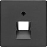 Лицевая панель антенной розетки 2/3 отверстия антрацит Q.1/Q.3 Berker
