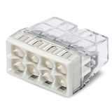 Клемма строительно-монтажная с пастой на 8 проводов 0.5-2.5 мм2 /24А, (CU+AL) WAGO