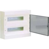 Щит накладний Hager COSMOS 24 мод.(2х12) прозора дверка