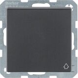 Розетка з/к с кришкою Q.1/Q.3 антрацит