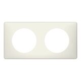 Рамка 2 поста белый перкаль Celiane