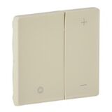 Лицевая панель нажимного свторегулятора Слонова кістка Valena LIFE